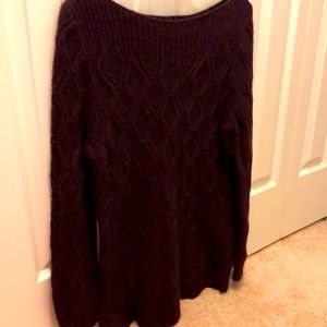 Eggplant knit sweater